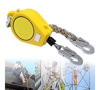 Self Retracting Lifeline Horizontal with Rebar Hook, Tool Lanyard for Working At Heights Fall Protect, Load 330lb,Double Shell: Thermoplastic + Aluminum Alloy