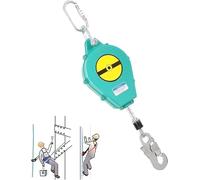 Self-Retracting Lifeline with Fall Arrest Block, 7m Inertia Reel Safety Device for Roof & Tree House Construction, Max Load 150kg (Regular 5m)