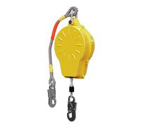 Self-Retracting Safety Harness 330 lb Fall Protection Device 9.8 ft Steel Cable Durable Fall Arrest System for Height Work 196 ft Reach Heavy-Duty Steel Housing