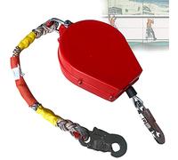 Self-Retracting Safety Harness with Dual Locking Mechanism & Cable 3-20m Length - Heavy-Duty Fall Protection Gear for Construction Workers OSHA Compliant Safety Equipment
