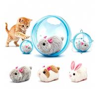 Self-Rolling Interactive Cat Ball 2026 - 360° Rolling Spin Chasing Toy for Cats and Dogs, Automatic Moving Pet Ball for Indoor Interactive Play (Blue-Mouse-A)
