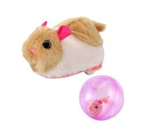 Self Rolling Interactive Cat Ball, 2026 new automatic moving toy with 360 degree spinning design, indoor chasing accessory for cats and dogs (1, Brown and white mice + pink balls)