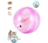 Self Rolling Interactive Cat Ball Electric Chases Goes on Balls Moving Mouse Dog Toy Auto Obstacle Avoid Toys 360° Rolling Spin Moving Pet Ball for Indoor Kitten Cat Small Dog Chase Play(Pink,01#)