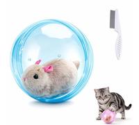 Self-Rolling Interactive Cat Ball, Toys Electric Chases Goes on Balls, 360° Rolling Spin Moving Cat Ball Fun Indoor Interactive Pet Ball for Cats Dogs Chasing (Blue, A)