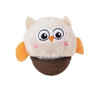 Self-Rotating Cat Toy Ball - Plush Puzzle Cat Toy with Owl, Interactive Swinging Movement | Plush Owl Cat Pet Cute Interactive Toy