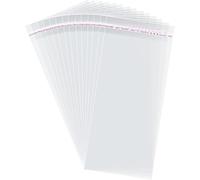 Self Sealing Cellophane Bags,4x9 Inches 200 Pcs Clear Resealable Cellophane Bags for Packaging Cookies, Favors and Products