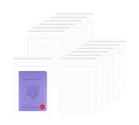 Self Sealing Cellophane Bags 8x10" 100pcs Cello Bags Self Adhesive Food Contact Safe 50µm OPP Poly Card Bags for Bakery Cookies Candy Prints Photos Christmas Party Decorative(15 Sizes for Choosing)