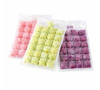 Self-Sealing Disposable Ice Cube Bags 10 Bags Pack x 3 Pack (30 Bags Total) Makes 720 Ice Cubes - Easy Fill Water Freeze Portable Bags for Home Kitchen Parties Picnic Camping Travel Cold Drinks