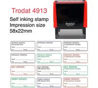 Self Service Stamp Self Inking Garage Mechanic Home Service Stamp - Trodat 4913