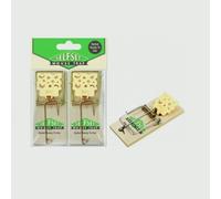 Self Set Wooden Mouse Trap Twinpack