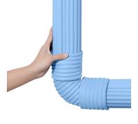 Self- Soundproof Pipe Insulation Sponge Wrap, 2M Pipe Wrap Around Tape Bathroom Water Tube Hider Ducting Conduit Concealer, Wrap Around Pole Pads to Protect Pipe(Blue,1pcs)