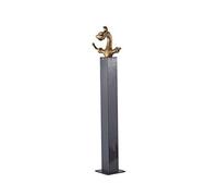 Self-Standing Garden Water Column with Faucet 304 Stainless Steel Frost-Resistant Outdoor Floor Tap Vintage Garden Faucet with Mounting Accessories Backyard Essential