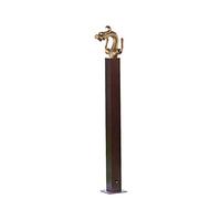 Self-Standing Garden Water Column with Faucet Stainless Steel 304 Freeze-Resistant Ground Faucet Vintage Outdoor Tap with Mounting Accessories for Backyard Use