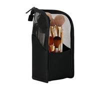 Self Standing Makeup Bag | Waterproof Cosmetic Bag - Travel Toiletry Bag | For Hotel, Camping, Holidays, Business Trips, Hiking, Weekend, Black, Please refer to the description, Please refer to