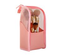 Self-Standing Makeup Bag - Waterproof Makeup Bag, Large Capacity Organizer, for Backpack, Dormitory, Vacation, Business Trip, Camping, Hotel, Weekend, pink, Please refer to the description, Please