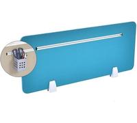 Self-Standing Office Partition - Soundproof & Visual Privacy Divider Blue 120x30cm - Ideal for Workspaces Reduces Noise & Distractions Modern Design