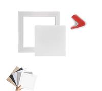 Self Stick Duct Access Door for Drywall - Plastic Access Panel, Decorative Wall/Ceiling Hole Cover, Small Electrical Servicing Hatch for Indoor Use