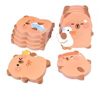 Self-Stick Note Pads - 60 Sheets/Book Capybara Cartoon Notepad,Sticky Notes Cute - for Teacher School Classroom College Study Home Office Work Birthday Christmas Coworkers
