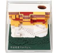 Self-Stick Notes 3D Notizblock Ecke Notizblöcke, 149 Blatt Memo Pad Papier Kunst 3D-Haftnotizen, Notizblöcke für Kind/Liebhaber/Freunde/Ehefrau/Student Geschenke (Ecke)(Potala Palace)