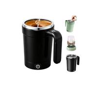 Self Stirring Coffee Mug,2026 Upgraded Automatic Magnetic Stirring Mugs with Temperature Display,Detachable Base Self-Stirring Mug,Rechargeable Smart Self Mixing Cup for Coffee, Chocolate, Milk, Tea