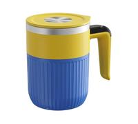 Self Stirring Cup - 400ml Automatic Magnetic Milk Shaker, 9x12cm Circular Volume 290g Mass, USB Powered 3.7V Vorrtex Blender, Stainless Steel Heat Insulated Interior | Mixer for Baristas & Athletes