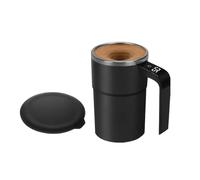 Self Stirring Cup | Rechargeable Smart Portable Coffee Cup with Temperature Display | Rotating Beverage Blender Tumbler | For Milk Drinks Cocoa Tea Drink Chocolate