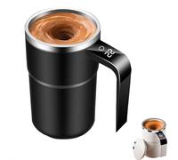 Self-Stirring Magnetic Coffee Cup with Temp Display, Electric Mixing Cup with Magnetic Stirrer, 380Ml Automatic Mixing Cups, for Coffee, Milk and Other Beverages