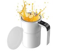Self Stirring Mug Portable Automatic Temperature Display Coffee Mug | Travel Electric Rotating Mixing Cup for Cocoa Tea Hot Chocolate Juice Drinks