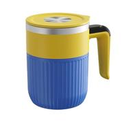 Self Stirring Mugs - 400ml Magnetic Milk Mixer, Rechargeable USB Powered Auto Cup, Smooth Beverage Blending Glasses, Stainless Steel Hot Chocolate Maker Tools - for Homes Office Kitchen barrs