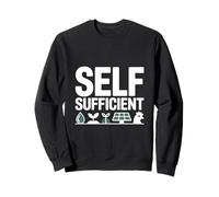 Self Sufficient Off Grid Homestead Solar Garden Sweatshirt