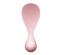 Self-Supporting Rice Spoon Constructed from Heat-Resistant Plastic for Seamless Integration in Kitchens (pink)