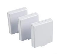 Self Switch Cover Set, 3 Pieces for 86 Type Wall Sockets, Provides Waterproof and Dustproof Protection (White)