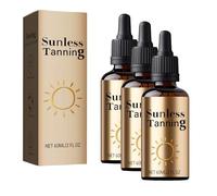 Self Tan Drops,Natural Sunkissed Glow Face Tanners-Lightweight,Gradual & Streak-Free Fake Tan for Face and Body, 60ml/2Fl.Oz (3Pcs)