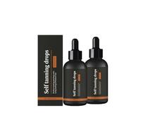 Self-Tan Drops, Tanning Drops, Sunless Tanning Drop, Medium Face & Body Tan, Enhancing Skin Natural Tone without The Sun Damage, for All Skin Types, Cruelty Free & Vegan (2Pcs, 30ml)