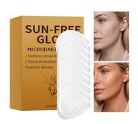 Self Tan Patches 10Pcs - Natural Bronzer Streak-Free Self Tanning Microneedle Patches, Quick-Drying Non-Sticky Formula, Portable Tanners