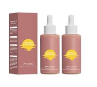 Self Tan Serum, Moisturising Face Tanning Drops, Self Tan Drops for Face, Hydrating and Brigtening Gradual Tan Facial Serum, with Natural and Organic Ingredients, for All Skin Types (2PCS)