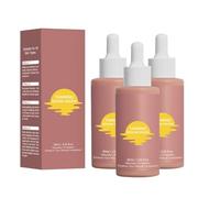 Self Tan Serum, Moisturising Face Tanning Drops, Self Tan Drops for Face, Hydrating and Brigtening Gradual Tan Facial Serum, with Natural and Organic Ingredients, for All Skin Types (3PCS)