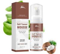 Self Tanner Mousse - Natural & Organic Ingredients, Self Tanning Mousse for Dark Fake Tan, Sunless Tanner, Clear & Non Toxic Tanning Foam for Streak Free Finish & Natural Glow (A-1pcs)