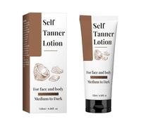 Self Tanner - Natural & Organic Ingredients, Moisturizing Self Tanning Lotion with Aloe Vera & Coconut for a Natural Glow, Streak-Free Fake Tan, Medium to Dark