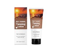 Self Tanner Tanning Lotion, Natural Organic Ingredients Sunless Browning Lotion, Gradual Tanner for Men and Women, Streak-Free Fake Tan, Fair to Medium (1pc)