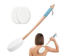 Self-Tanning Back Sponge - Moisturizer Applicator Wand, Medicated Cream Spreader, Soft Texture Body Scrubber, Elderly & Limited Mobility Aid | Easy Reach Lotion Stick for Shower & Bath