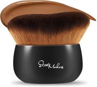 Self Tanning Brush for Face Body - Start Makers Body Makeup Brush for Tan, Fake Tan Applicator & Sunscreen Brush - Kabuki Foundation Tool for Legs Arms - Ultra Soft Synthetic Bristles, Black