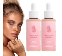 Self-Tanning Drink, 2 Pack Sunless Tannings Drops, Melanins Boosting Gradual Tan Moisturiser, Enhancing Your Natural Sunkissed Skin Tone, Watermelon Flavor Taning Booster, for All Skin Types (60ml*2)