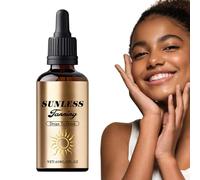 Self-Tanning Drops, 60 ml Natural Drinkable Tanning Drops Moisturising Bronzer for Face and Body for Mixing in Drinks Daily Unisex