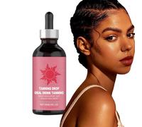 Self-Tanning Drops - Skin Tanner, Quick-Absorbing Natural Self Tanning Moisturiser for Face & Body, Indoor and Outdoor Use