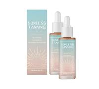 Self Tanning Drops,Sunless Tanning Serum with Mint Leaf Extract,Gradual Tan without The Sun Damage,Moisturizing and Hydrating Formula for All Skin Type (2Pcs)