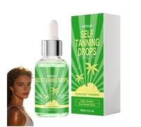 Self Tanning Face Drops - Customisable Gradual Tan & Face Tanner, Natural Self Tan with Tanning Drops, Acts as Tanning Moisturiser - 30ml Medium