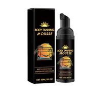 Self-tanning foam, self-tanning foam without self-tanning lotion with bronzer and moisturiser for the skin, ensures an even tan, 60 horse ointment cooling (black, one size)