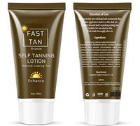 Self-Tanning Lotion: Natural Bronze Tone | Even Application (No Orange Tint) | Rapid Color Development | Indoor & Outdoor Sunless Tanning Lotion | 50ml