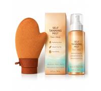 Self Tanning Mist - Hydrating Streak-Free Bronzing Spray for Face & Body - Gradual Self Tan with Hyaluronic Acid & Vitamin E - Lightweight, Non-Sticky Natural Glow - Vegan & Cruelty-Free, 100ml